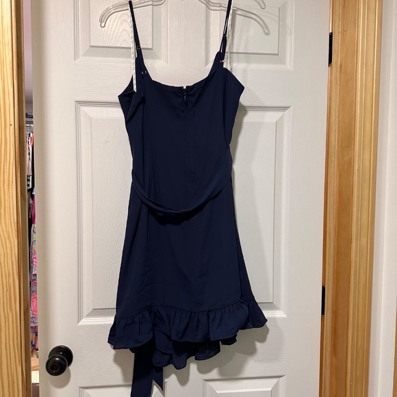 NWT Lilly Puliter Alisa Dress True Navy Size 14 - Picture 4 of 9